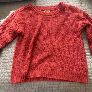 A red sweater